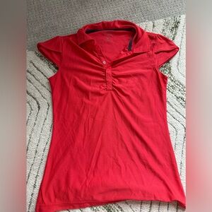 Athleta Coral Polo Women's Top
